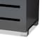 Baxton Studio Adalwin Dark Gray 2-Door Wooden Entryway Shoe Storage Cabinet 152-9170 - alternate 8
